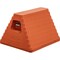 Buyers Products Orange Heavy Duty Rubber Wheel Chock with Recessed Chain Eye 10x8x6 Inch WC6810LP - alternate 1